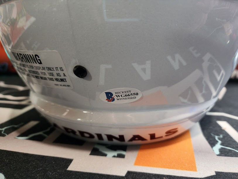 DeAndre Hopkins Autographed Full Size Helmet Cardinals Beckett COA Speed