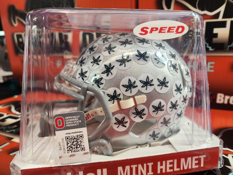Jaxon Smith-Njigba Auto Mini Helmet Ohio State Seahawks Beckett COA