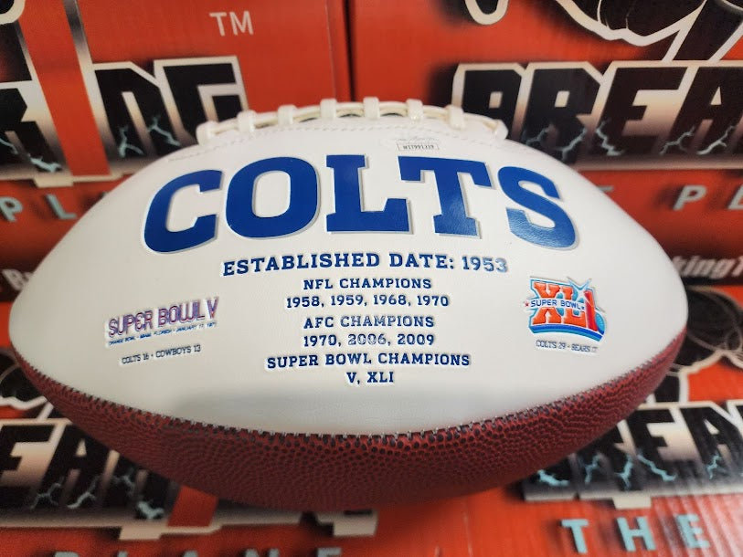 Isaiah Rodgers Autographed Football Colts JSA COA