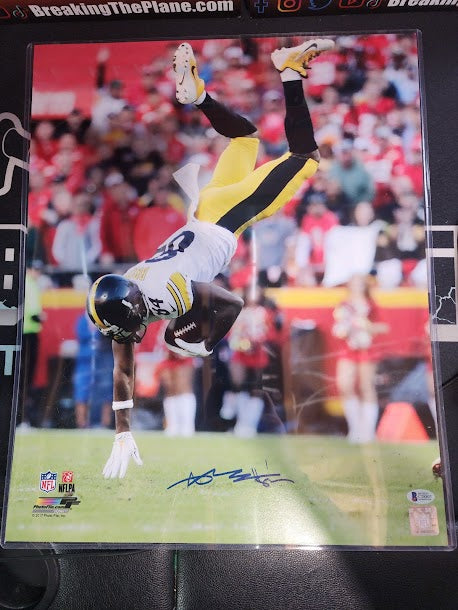 Antonio Brown Auto 16x20 Photo Steelers Beckett COA AB