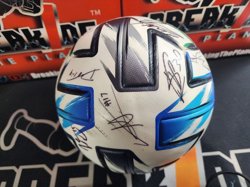 WOW! 2020 Real Salt Salt Lake Soccer Ball 13 Autos Beckett COA MLS Fanatics
