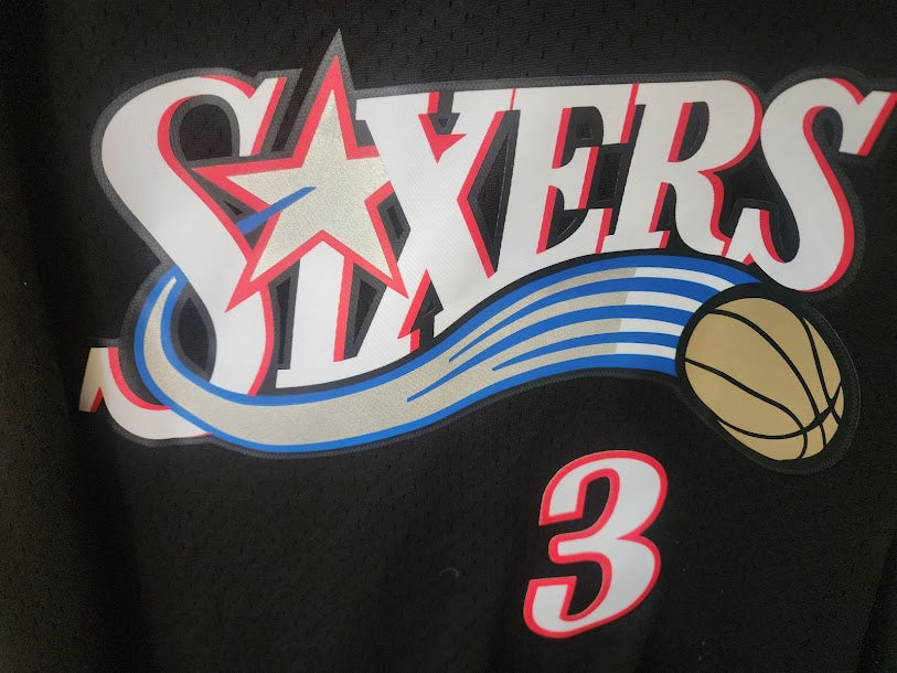 Allen Iverson 76ers Mitchell and Ness Hardwood Classics Jersey XLT Unsigned