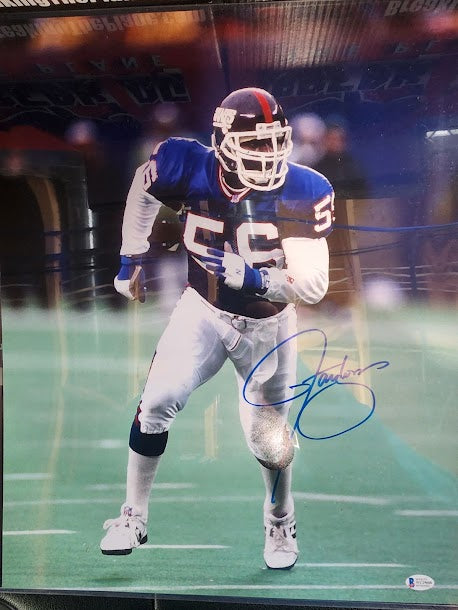 Lawrence Taylor Auto 16x20 Photo Giants Beckett COA