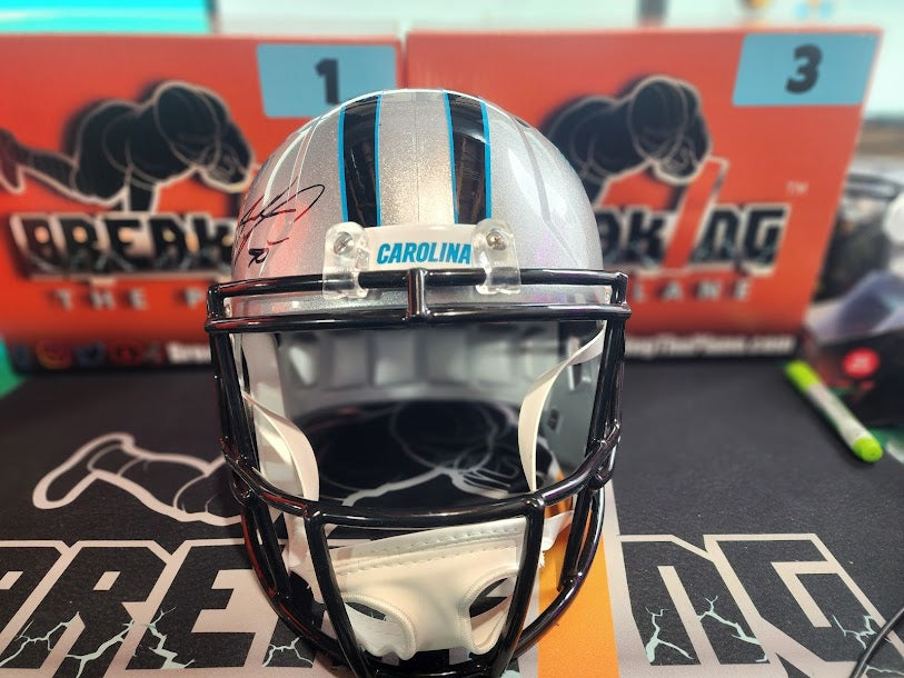 Julius Peppers Auto Panthers Full Size Helmet Schwartz COA