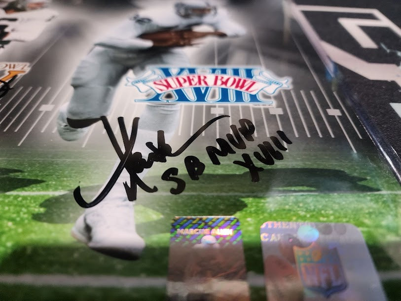 Super Bowl MVPs Raiders Triple Auto 16x20 Photo Marcus Allen Plunkett Biletnikoff