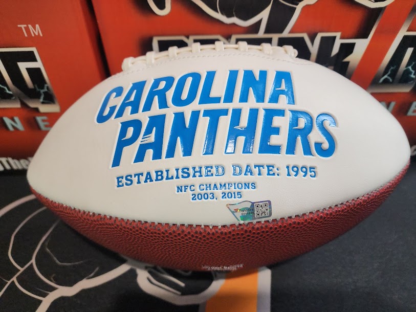 DJ Moore Autographed Panthers Football Fanatics COA White Panel