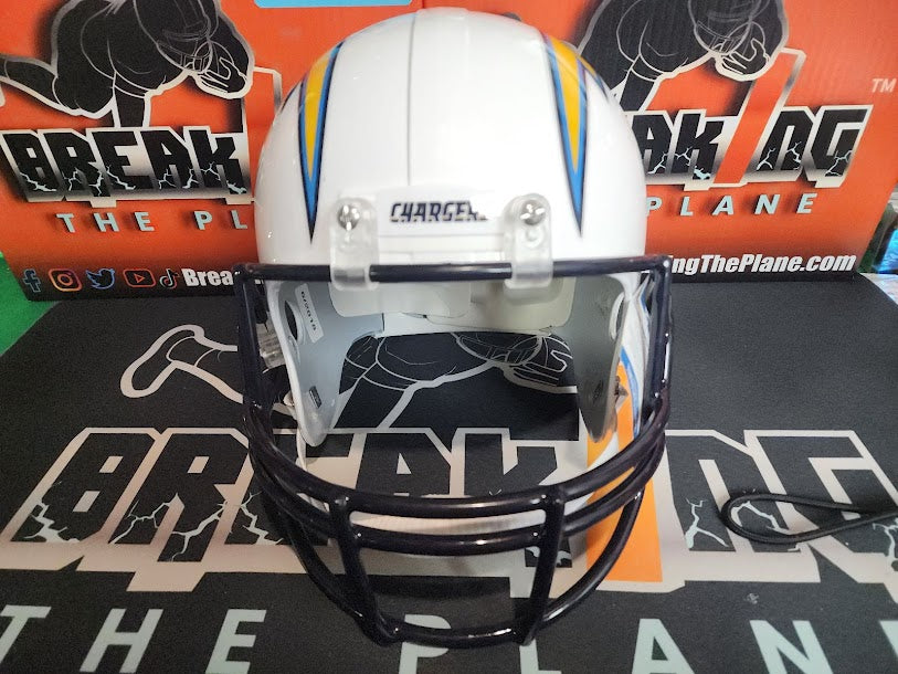 Antonio Gates Autographed (Smudged) Beckett COA Replica Full Size Helmet Chargers