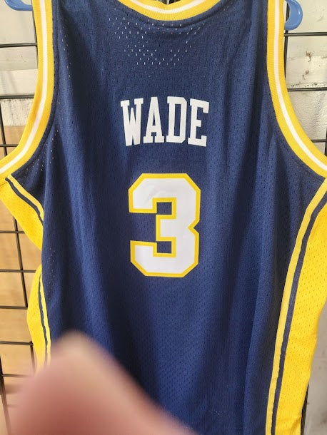 Dwayne Wade Marquette Mitchell and Ness Hardwood Classics Jersey 2 XL Unsigned