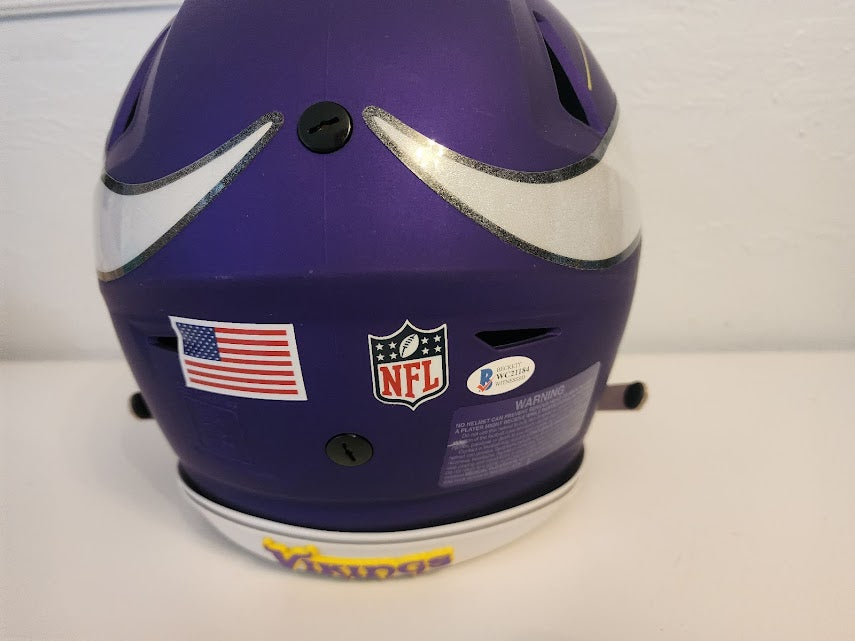 Adrian Peterson Autographed Speed Flex Full Size Helmet Vikings Beckett COA