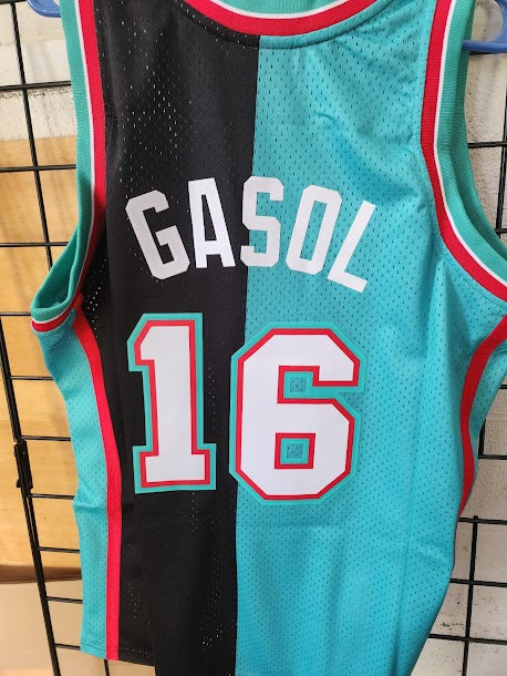 Pau Gasol Vancouver Memphis Grizzlies Mitchell and Ness Hardwood Classics Jersey XL Unsigned