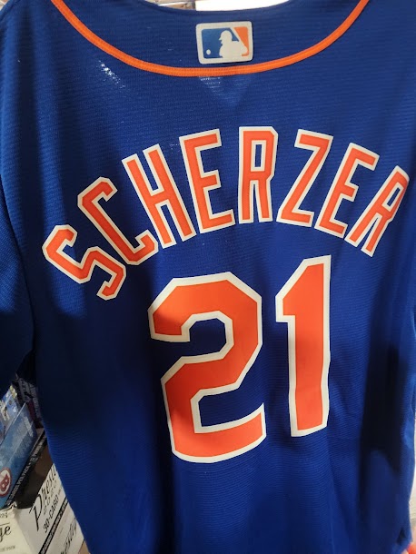 Max Scherzer Nike Licensed NY Mets Jersey Size Medium Unsigned