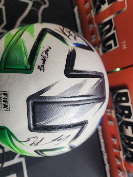 WOW! 2020 Real Salt Salt Lake Soccer Ball 13 Autos Beckett COA MLS Fanatics