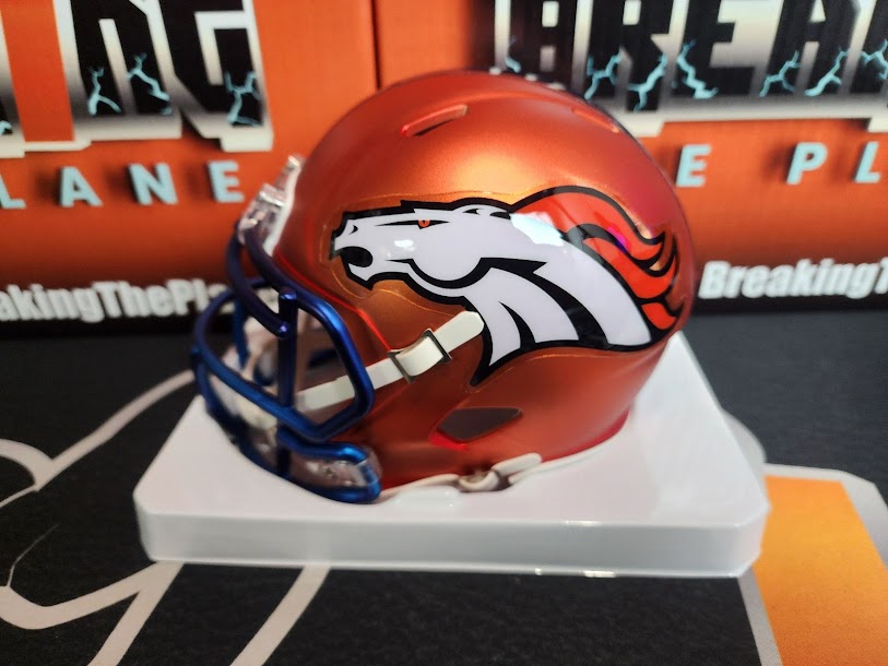 Demarius Thomas Blaze Autographed Beckett COA Broncos Mini Helmet