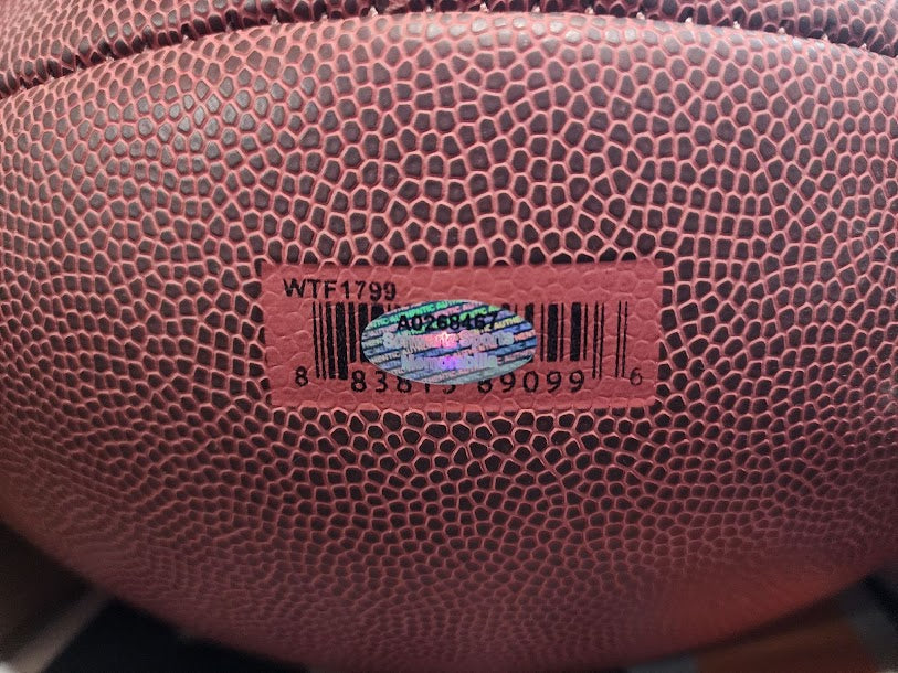 Barry Sanders Full Panel Autographed Schwartz Sports Memorabilia COA Football Detroit Lions