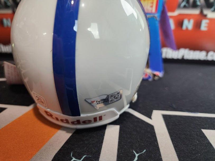 RARE Jonathan Taylor Autographed 90s MICRO Colts Mini helmet Fanatics COA