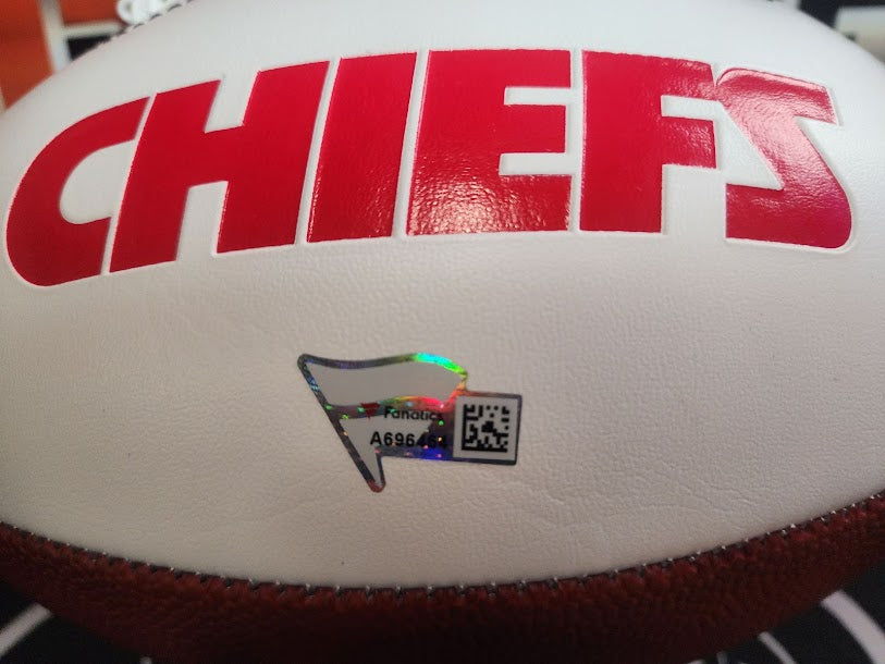 Patrick Mahomes Autographed Fanatics COA Chiefs Football