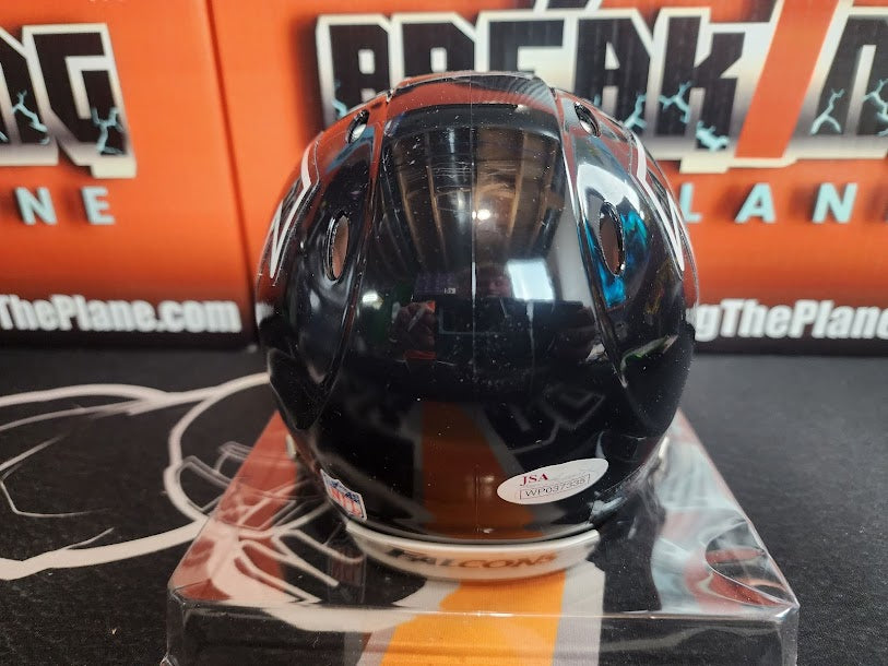 RARE /2002 REVOLUTION Andre Rison Autographed JSA COA Mini Helmet w/ Riddell RC