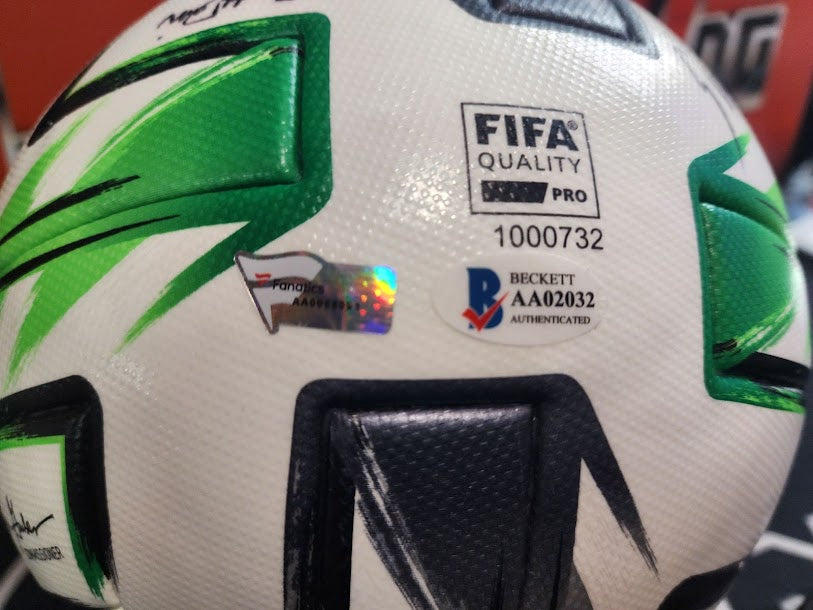 WOW! 2020 Real Salt Salt Lake Soccer Ball 13 Autos Beckett COA MLS Fanatics