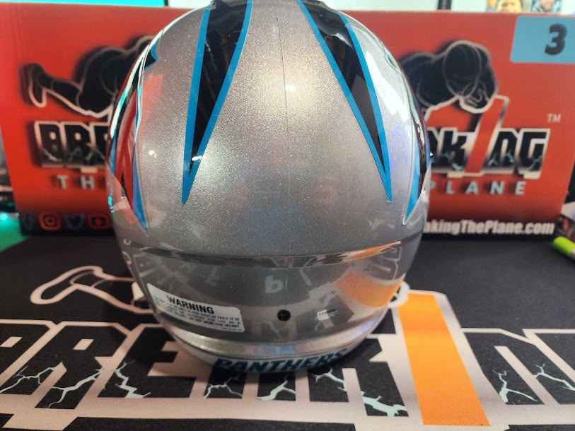 Julius Peppers Auto Panthers Full Size Helmet Schwartz COA