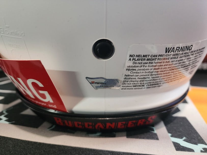 Tom Brady LUNAR AUTHENTIC Autographed Fanatics COA Full Size Helmet Buccaneers