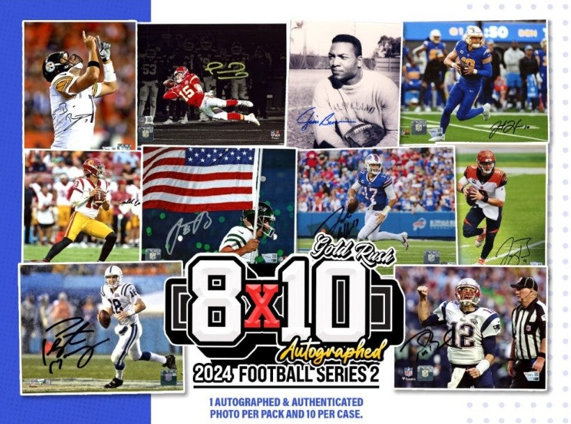 Gold Rush 2024 Football 8x10 Photo | RANDOM NUMBER BREAK | $9/Spot, 2 for $17, or 4 for $31 | *Breaks when Full* *BREAK#DAV701*