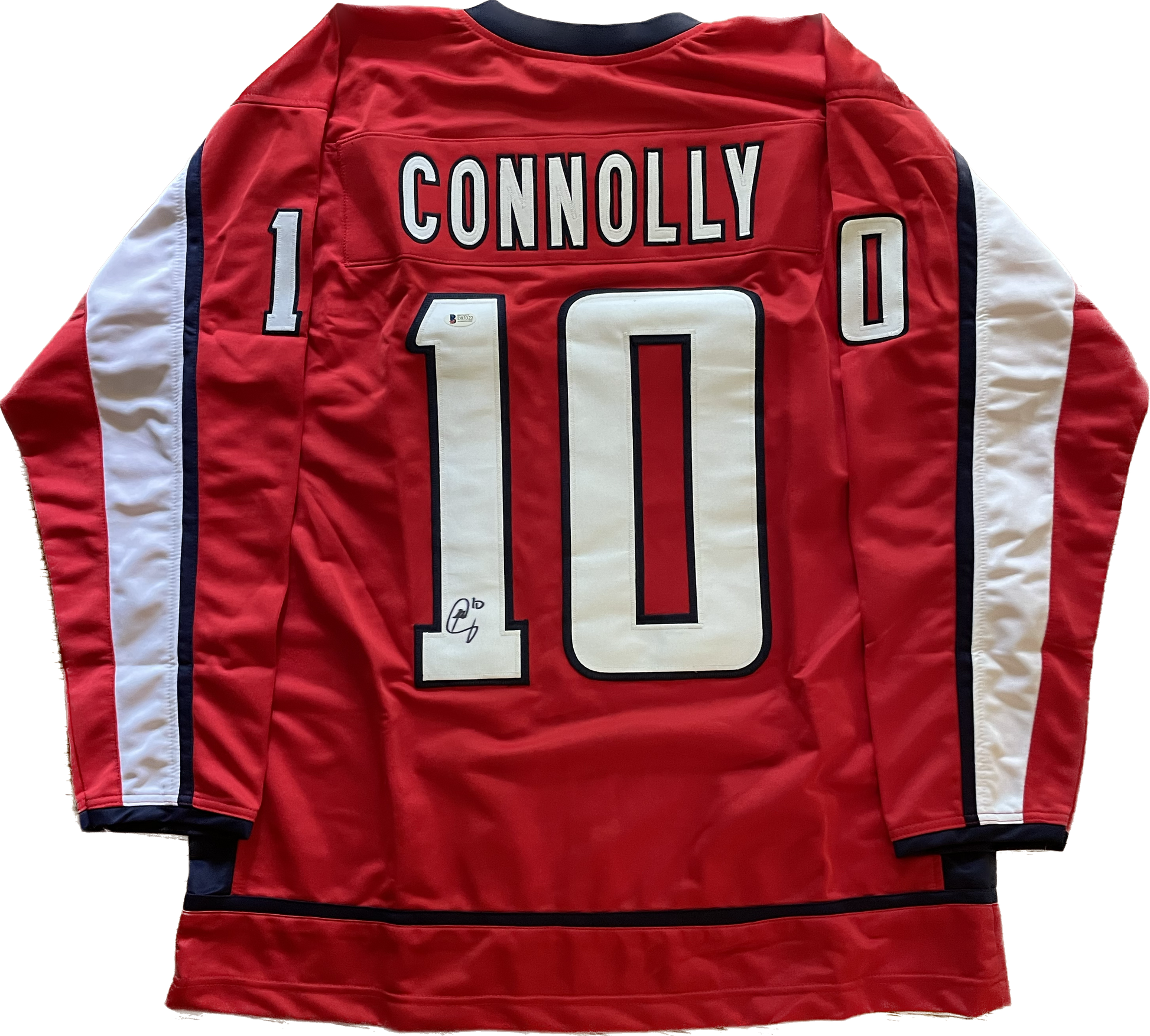 "Autographed Brett Connolly Washington Capitals Hockey Jersey with Beckett COA"