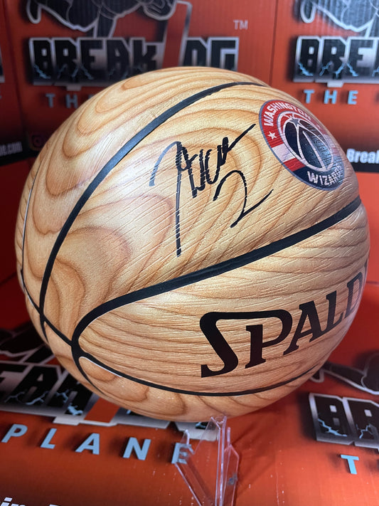 John Wall Autographed Wizards Wood Grain Basketball with JSA COA - WIT109568
