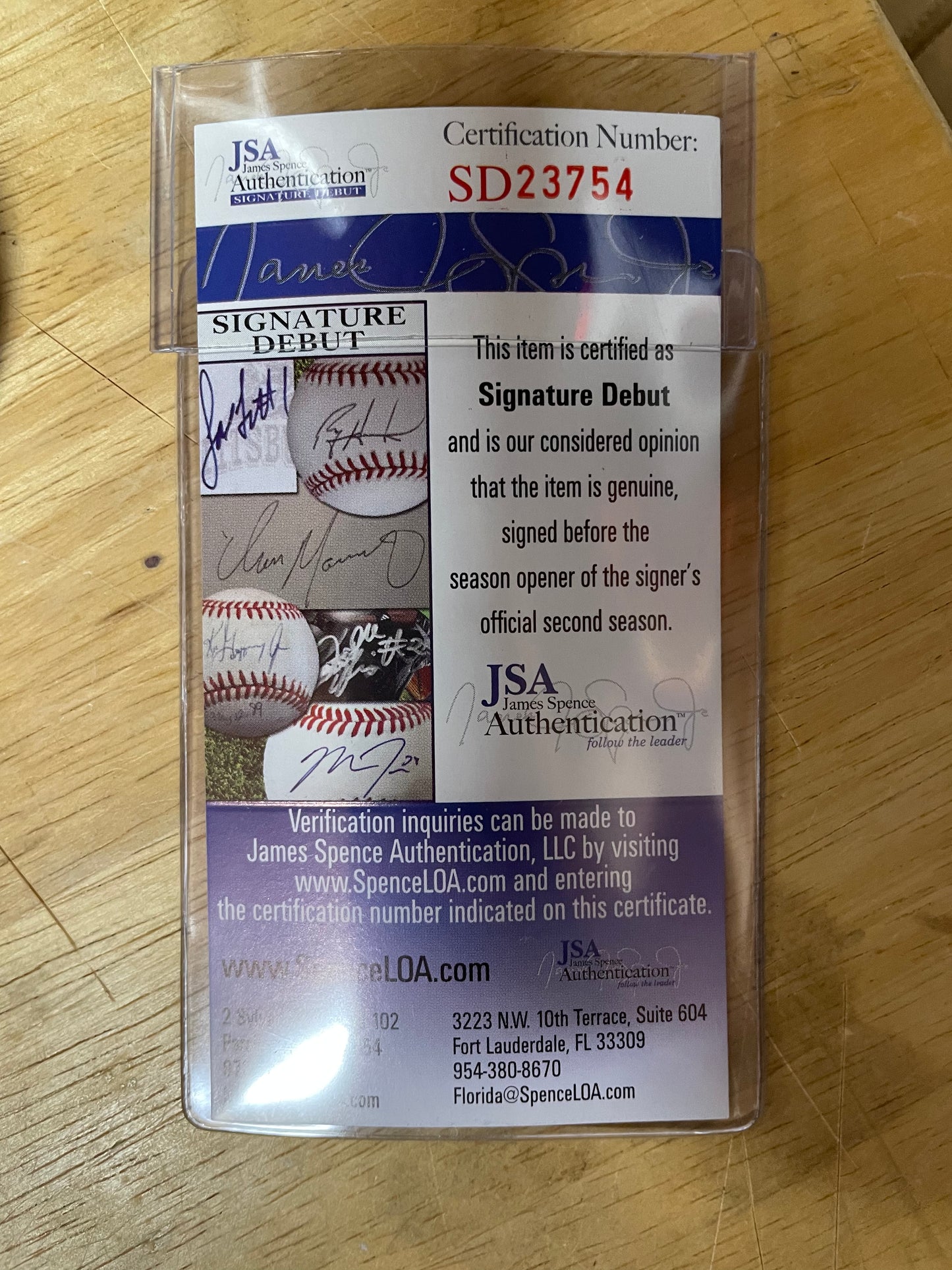 Eloy Jiménez White Sox Autographed Wooden Rawlings Baseball Bat with JSA COA