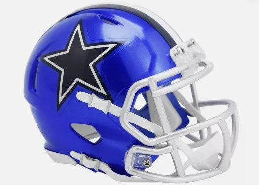 DAL Cowboys Unsigned Flash Specialty Riddell Mini Helmet Shell Included