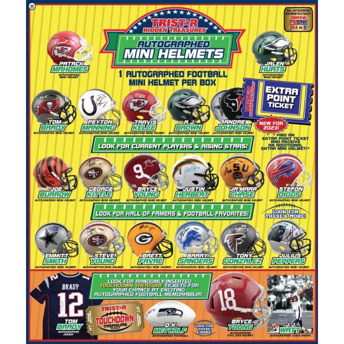 KICKOFF BREAK! Tristar FOOTBALL 2023 Mini Helmet | PICK 1 TEAM GET 1 RANDOM TEAM FOR FREE | (Breaks WED 11/12 9:30 PM EST. or when FULL)
