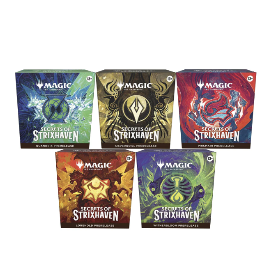 Secrets of Strixhaven MTG Magic The Gathering Prerelease Kit - 5 booster play packs! (Random variety box)