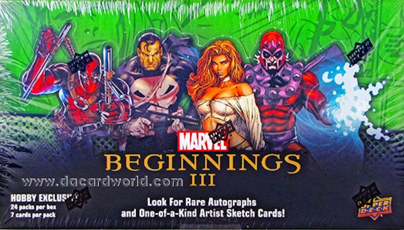 FULL BOX Marvel 2012 Beginnings Series 3 Hobby Box - 24 packs!
