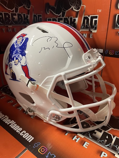 Tom Brady AUTHENTIC New England Patriots throwback helmet Fanatics COA