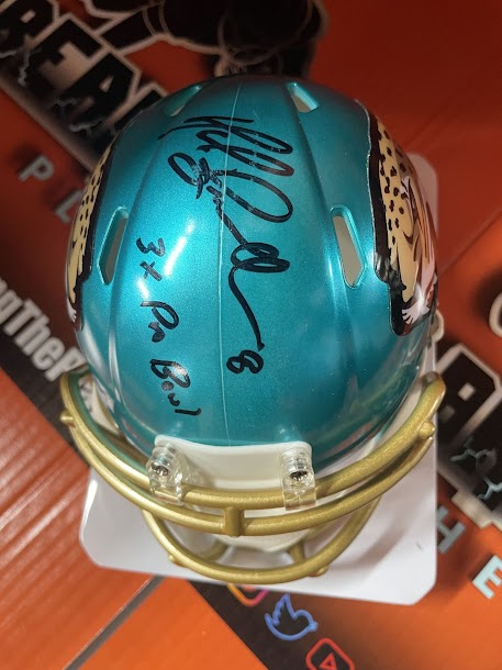 Mark Brunell Autographed FLASH Mini Helmet Tristar COA Jaguars Inscription