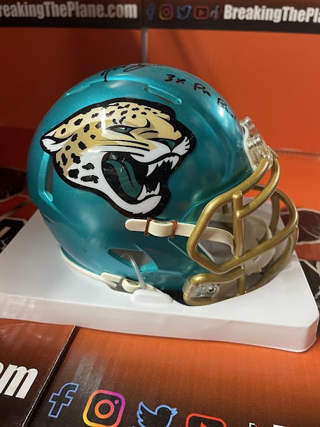 Mark Brunell Autographed FLASH Mini Helmet Tristar COA Jaguars Inscription