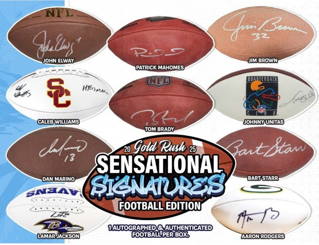 NEW SERIES! |Gold Rush 2025 Sensational Signatures Football | PICK 1 TEAM | GET 3 RANDOM TEAMS | $27/Spot or 2 for $50* | BREAK#DAV890*