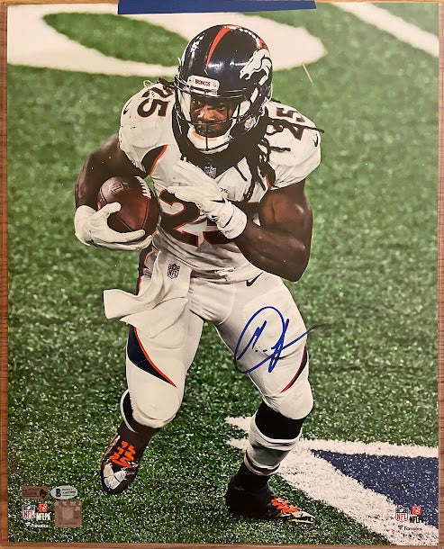 Melvin Gordon Autographed 16x20 Photo Beckett COA Broncos
