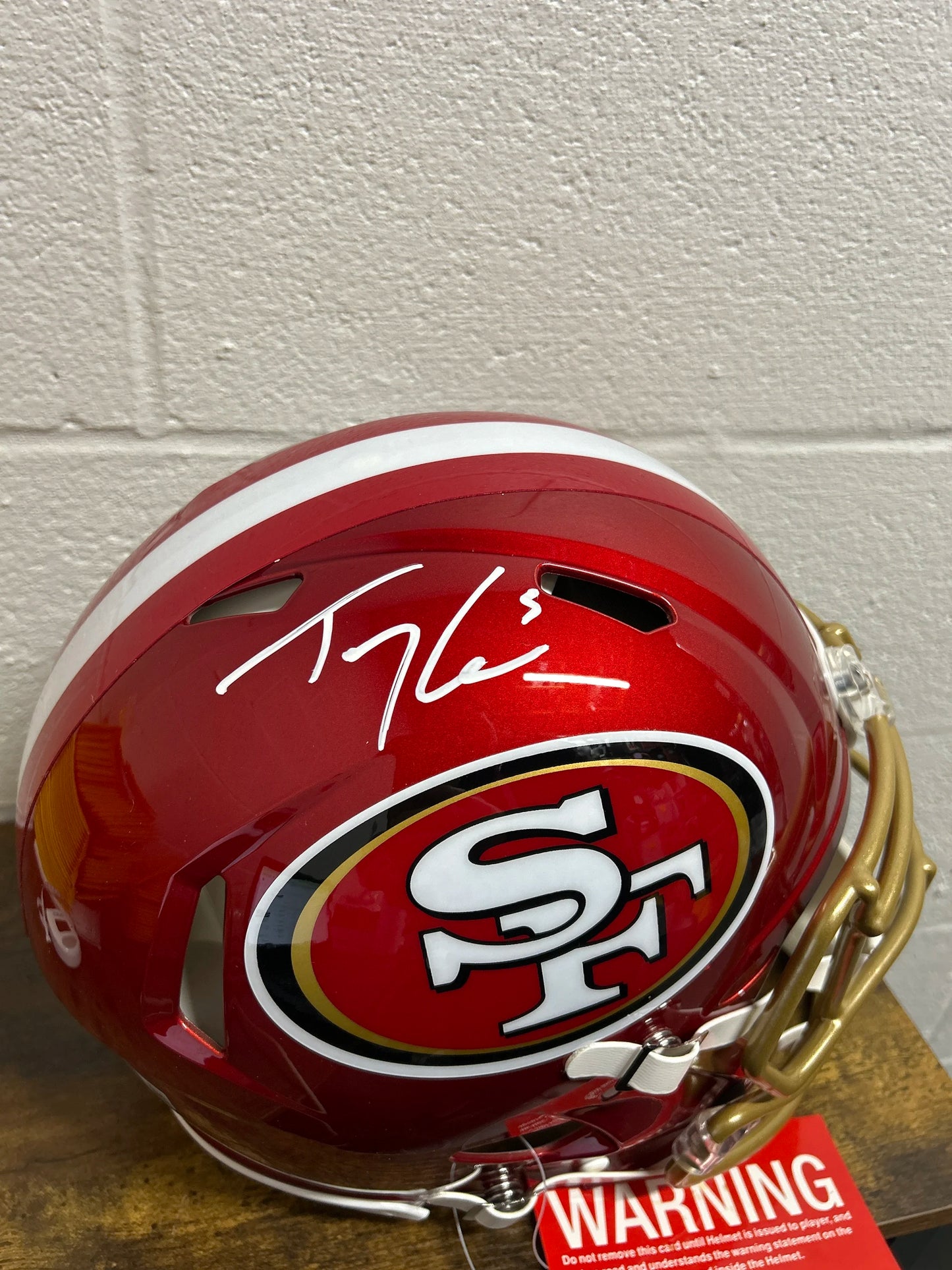 Trey Lance Flash AUTHENTIC 49ers Full Size Helmet Beckett COA