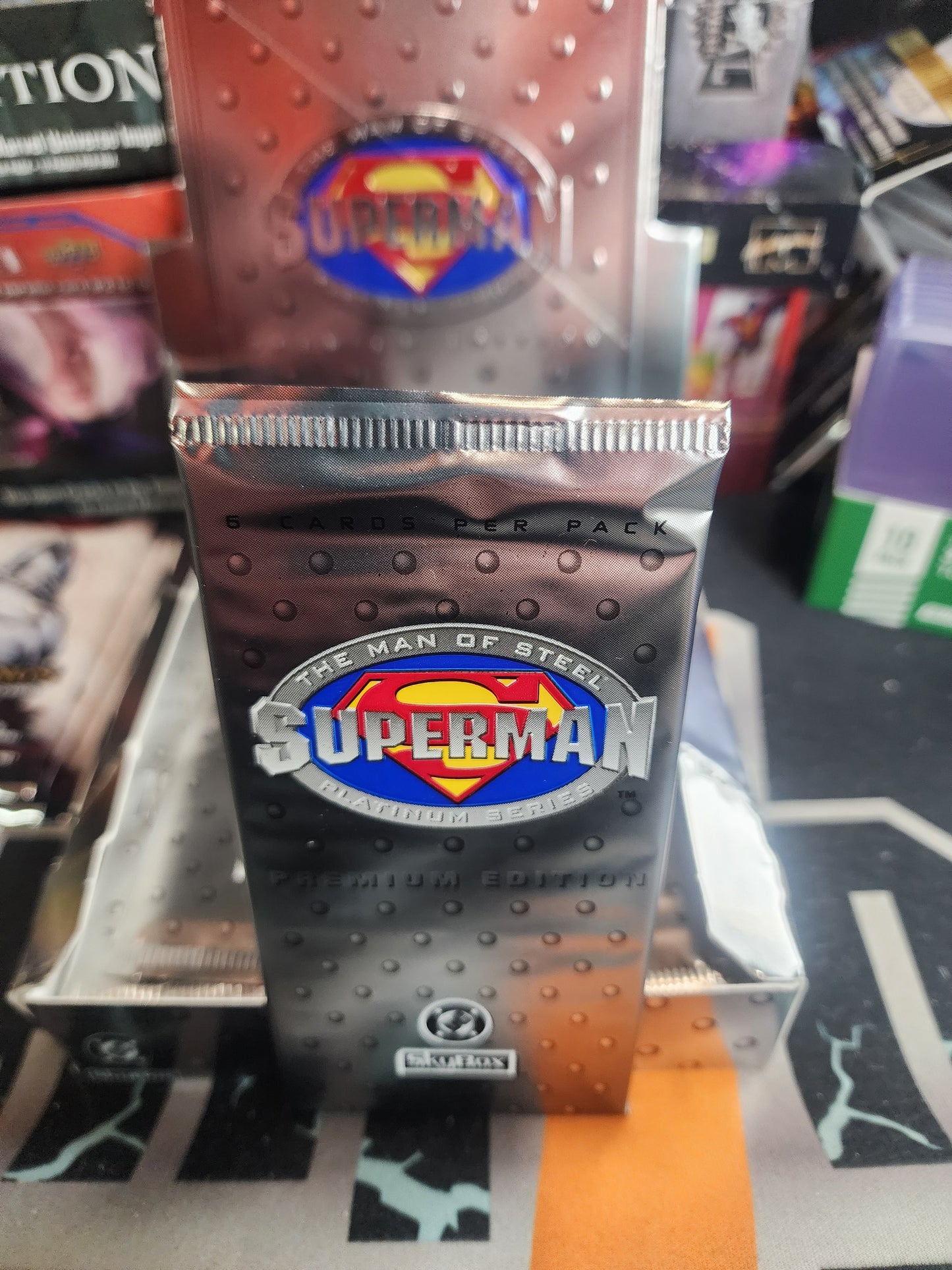 Superman Skybox 1994 DC Comics Pack! Beautiful Artwork Portrait embossed cards