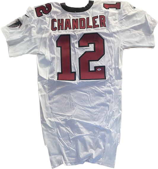 Chris Chandler Autographed GAME USED Atlanta Falcons Jersey PSA COA - WOW!