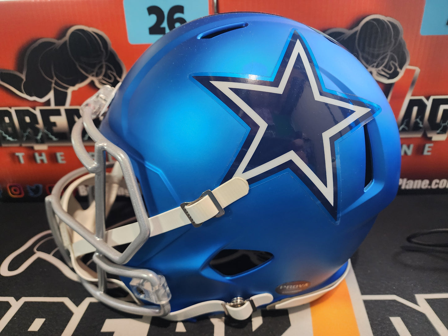 WOW! Emmitt Smith RARE True BLAZE Autographed Full Size Helmet Dallas Cowboys Prova COA
