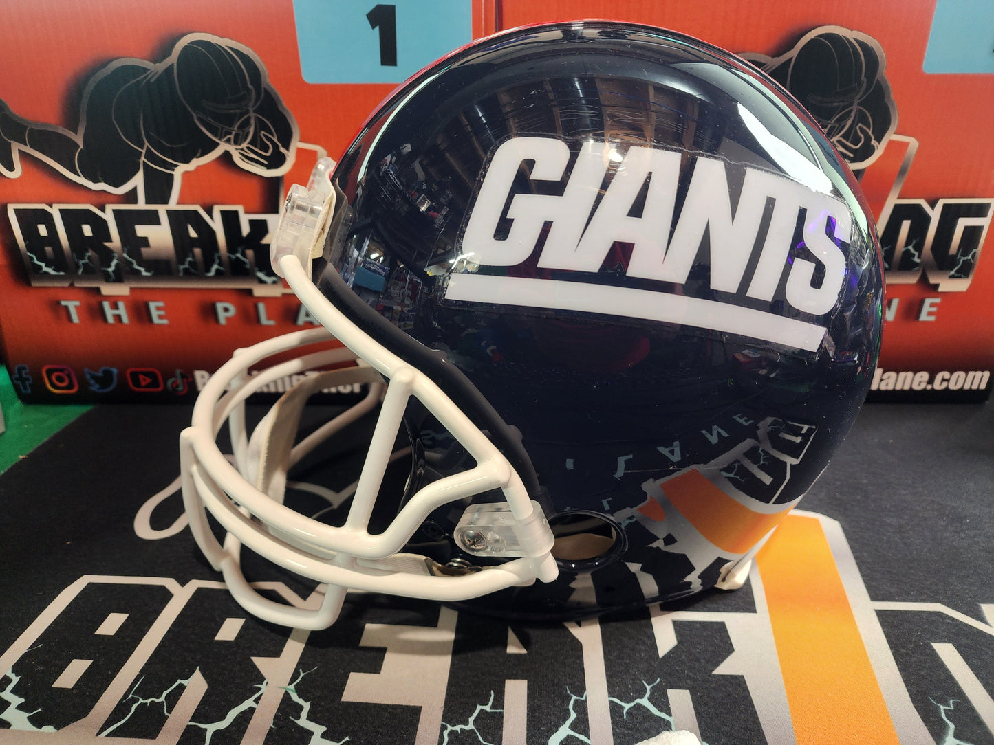 Phil Simms AUTHENTIC Autographed Full Size Helmet Giants Fanatics COA