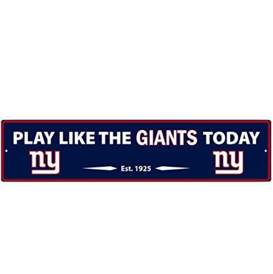 NFL New York Giants Street Sign Wall Plaque