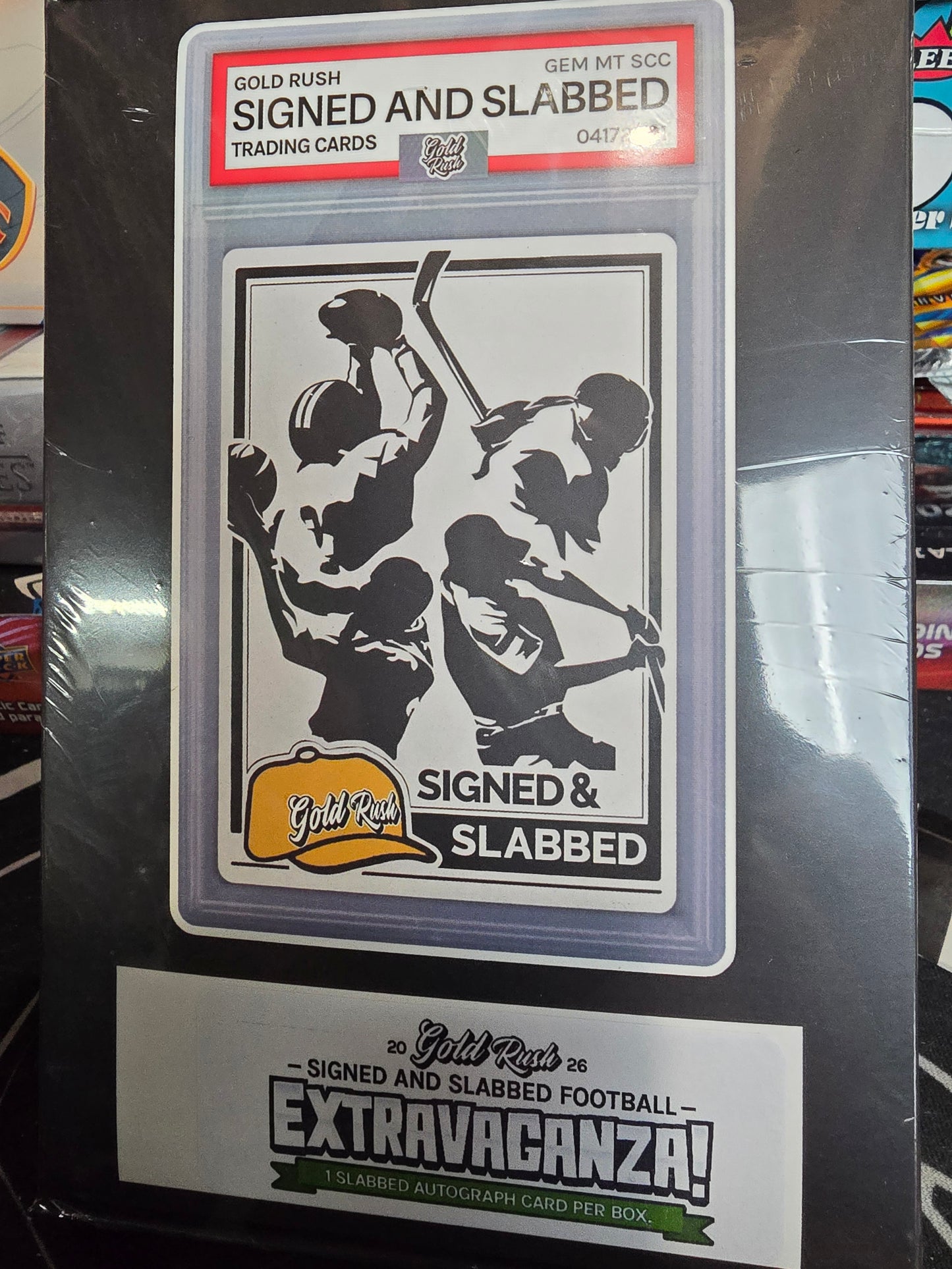 Gold Rush Signed and Slabbed Football Hobby Box - One Autographed Certified Card!