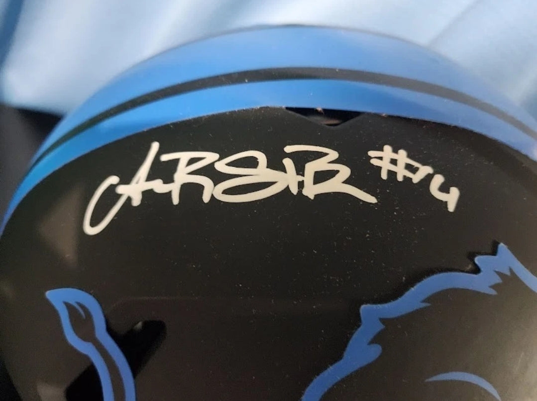 Amon-Ra St. Brown Autographed Eclipse Authentic Full Size w/ visor Beckett COA
