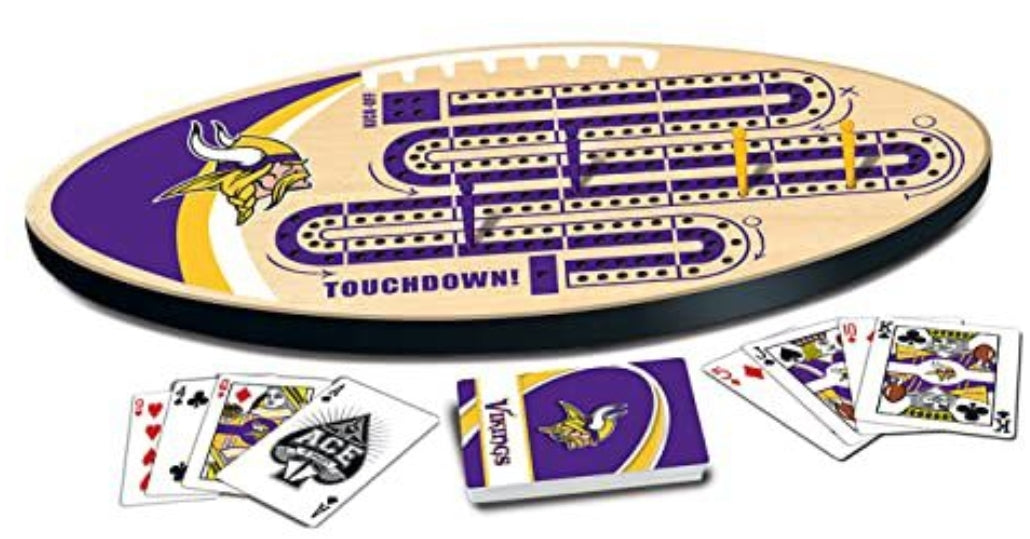 NEW with no box - MasterPieces NFL Minnesota Vikings Cribbage Game Set, Assorted, 14" x 40" (41961)