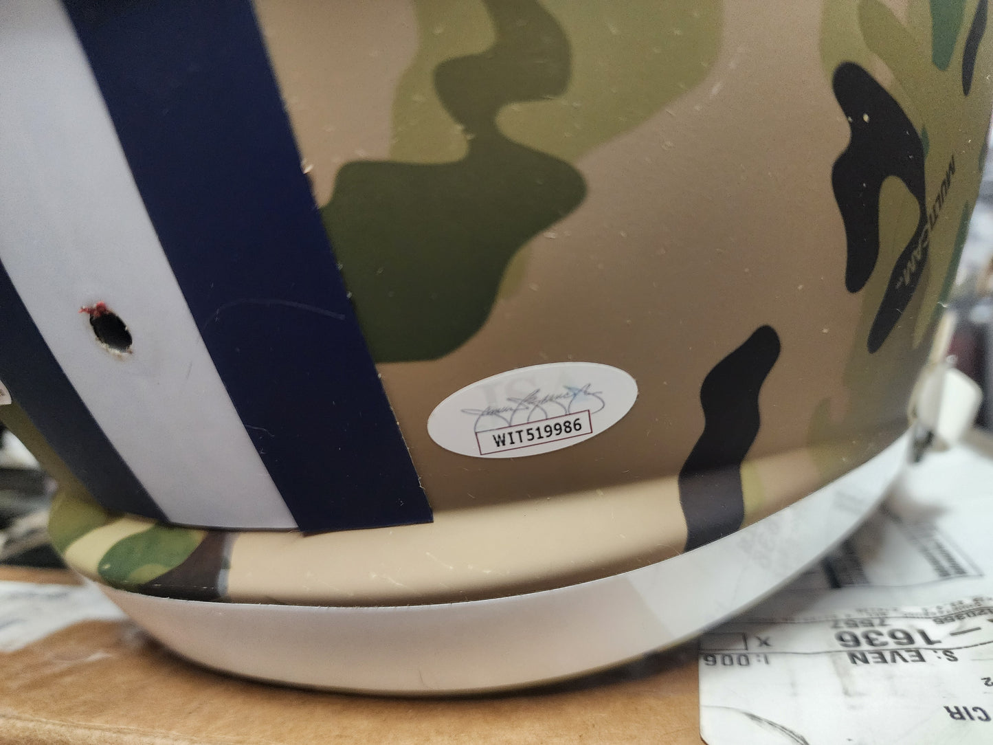 Ceedee Lamb CAMO Specialty Riddell Licensed Autographed Full Size Helmet Dallas Cowboys JSA COA