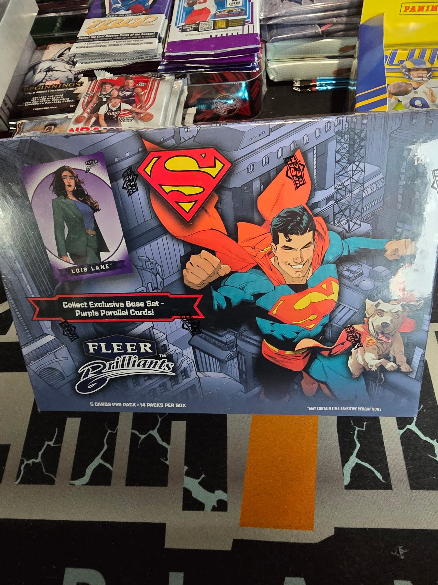 FLASH SALE! 2025 Fleer Brilliants Superman Mega Box - 14 packs!!