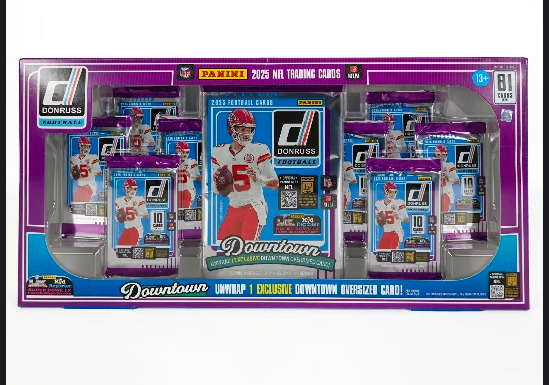 OVERSIZED DOWNTOWN! 2025 Panini Donruss Football Bundle Window Box