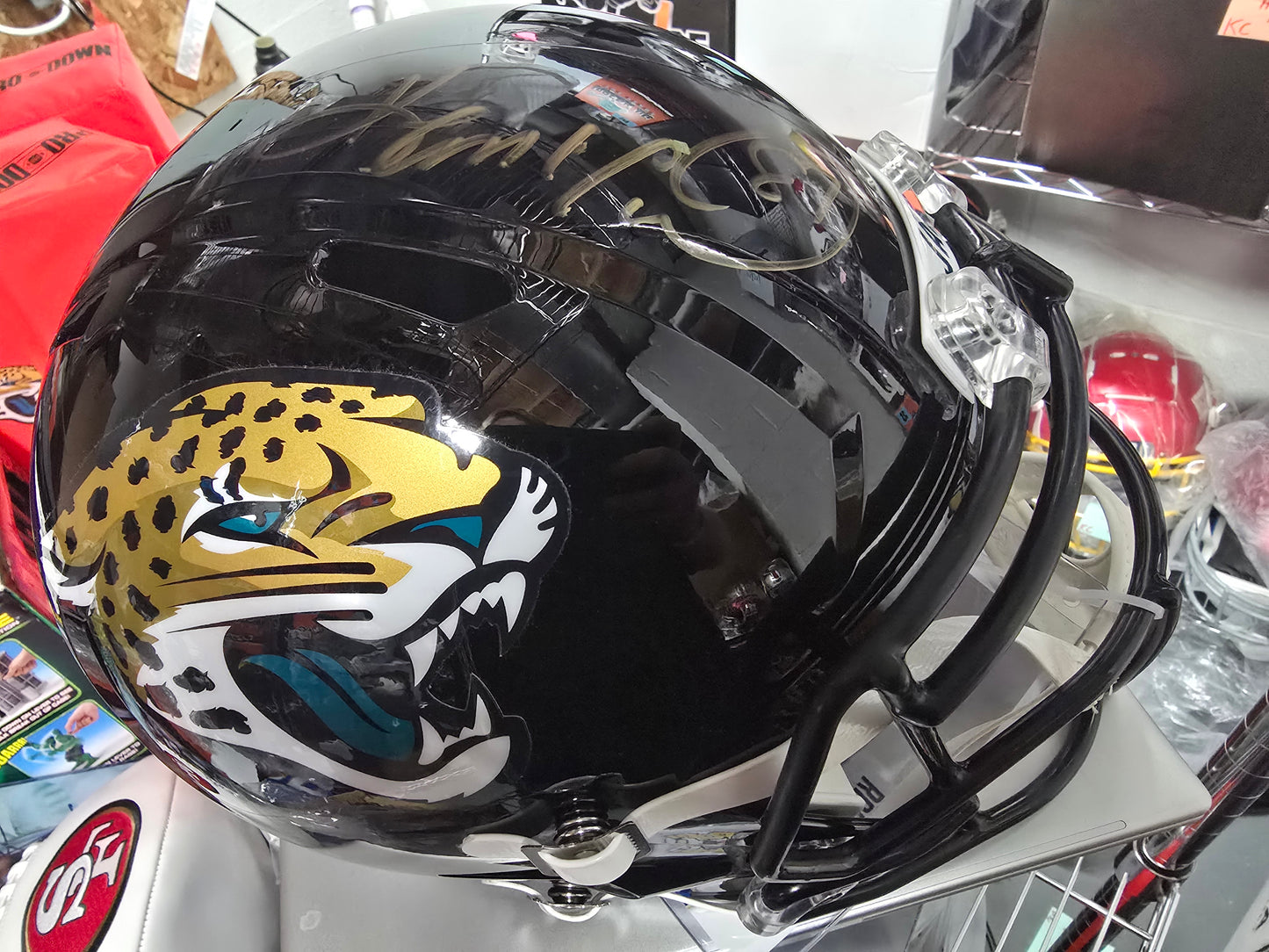 Keenan Mccardell Jaguars Full Size Helmet Radtke COA